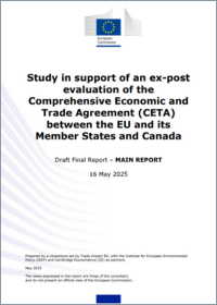 Estudo Preliminar sobre o Acordo Económico e Comercial Global (CETA) UE-Canadá